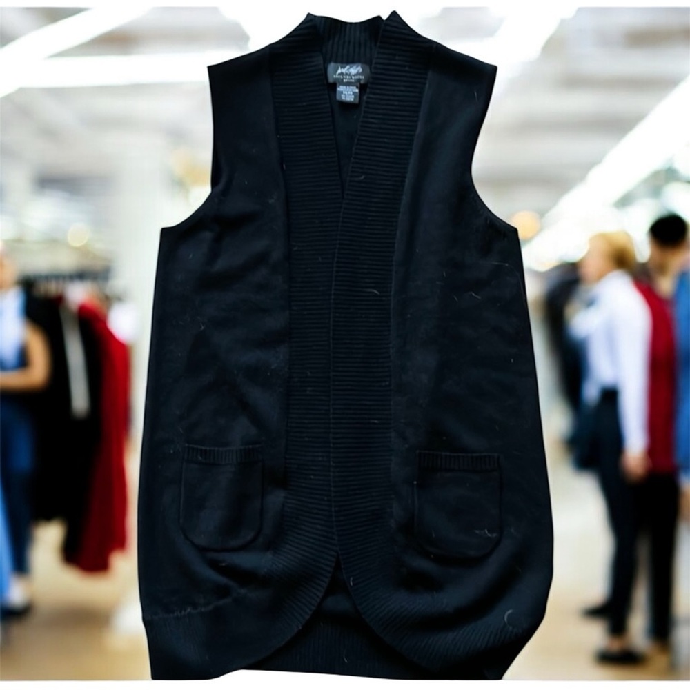 Lord & Taylor Merino Wool Vest Petite